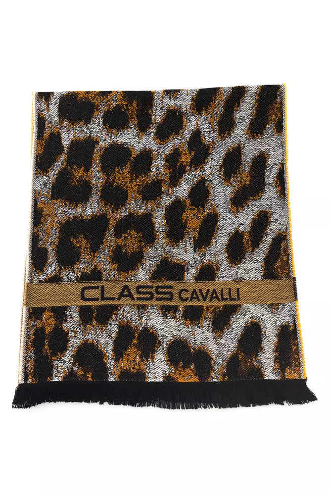 Cavalli Class Brauner Wollschal für Herren
