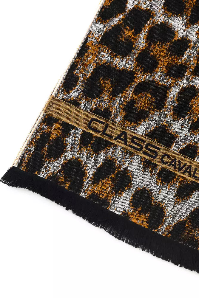 Cavalli Class Brauner Wollschal für Herren