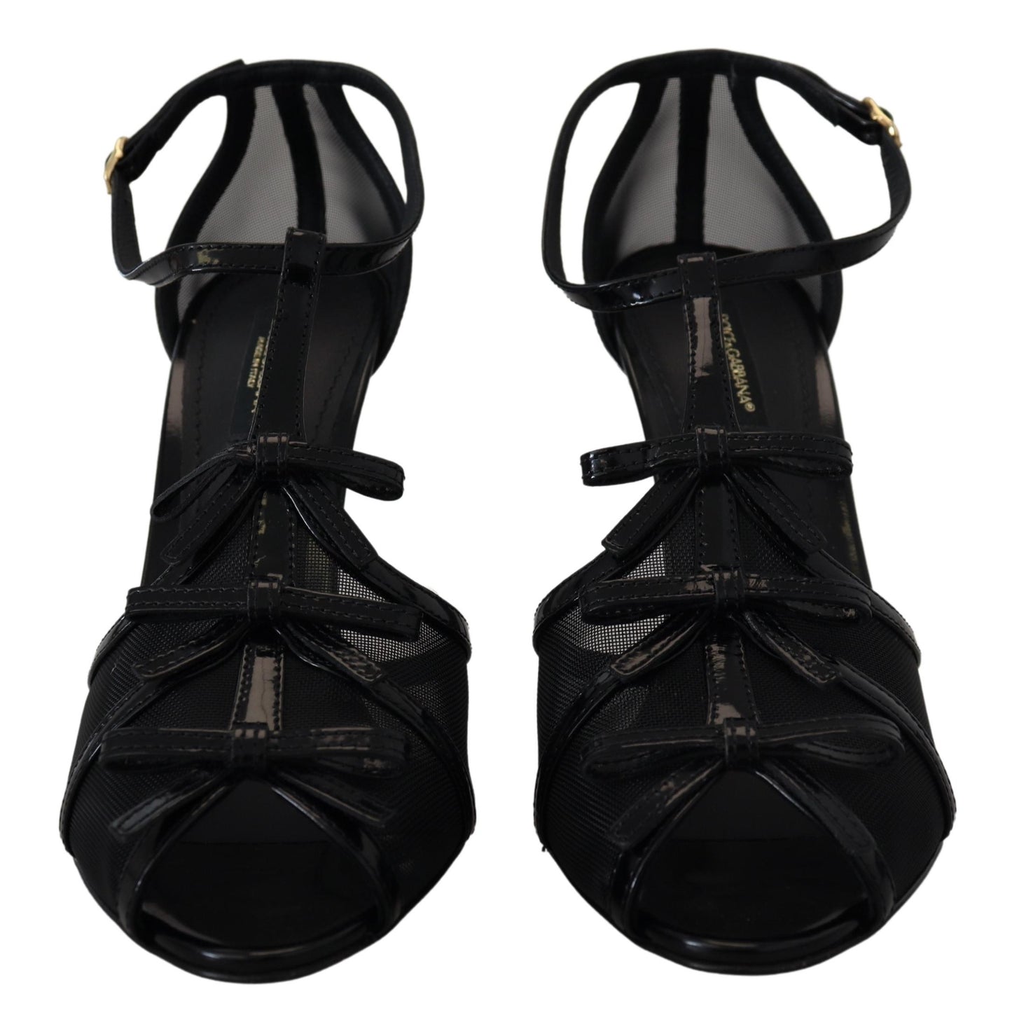 Sandales à talons aiguilles noires Dolce & Gabbana