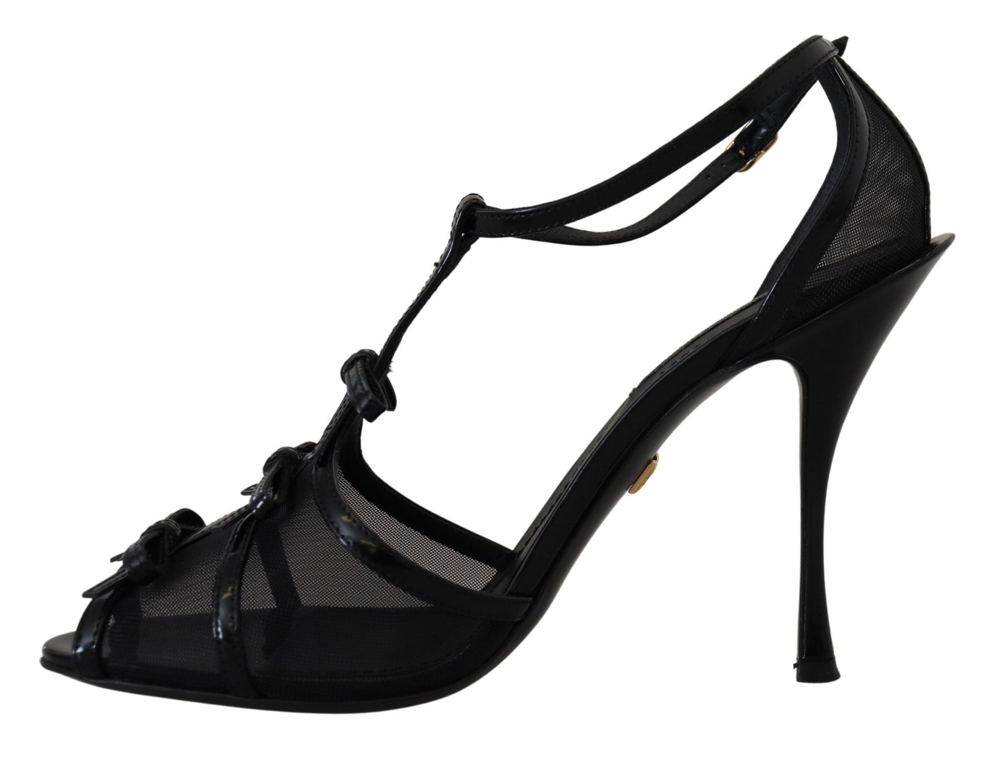 Sandales à talons aiguilles noires Dolce & Gabbana