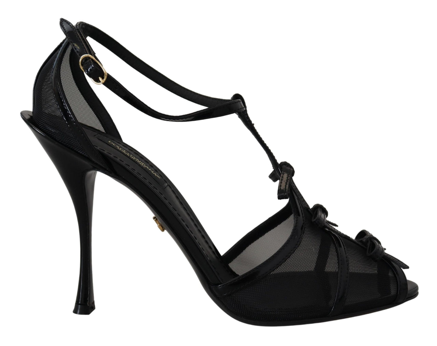 Sandales à talons aiguilles noires Dolce & Gabbana
