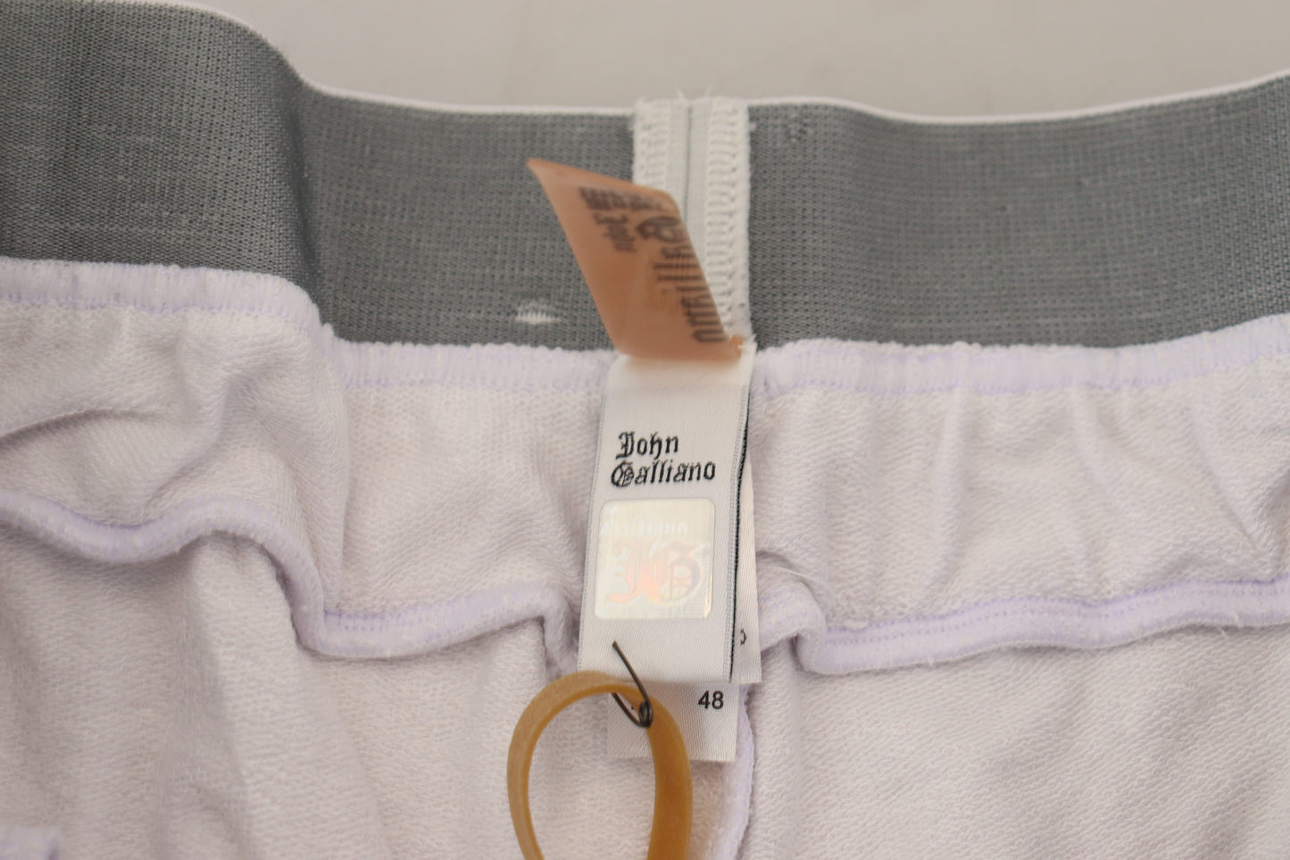 John Galliano Herren-Jogginghose mit Logo in Weiß