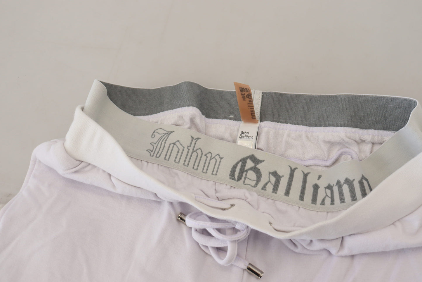 John Galliano Herren-Jogginghose mit Logo in Weiß