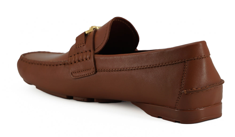 Mocassins Versace élégants en cuir à motif Medusa