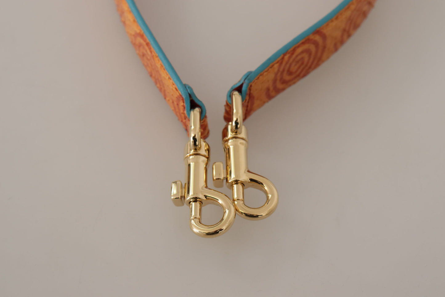 Sac à bandoulière Dolce & Gabbana en cuir orange à imprimé tourbillons