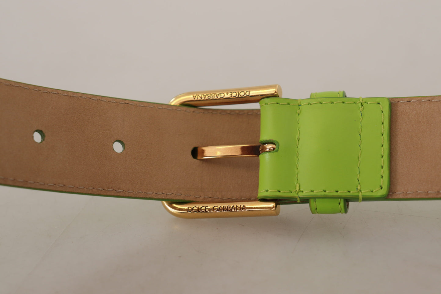 Dolce & Gabbana Sac micro-casque en cuir vert Devotion Heart avec ceinture pour écouteurs
