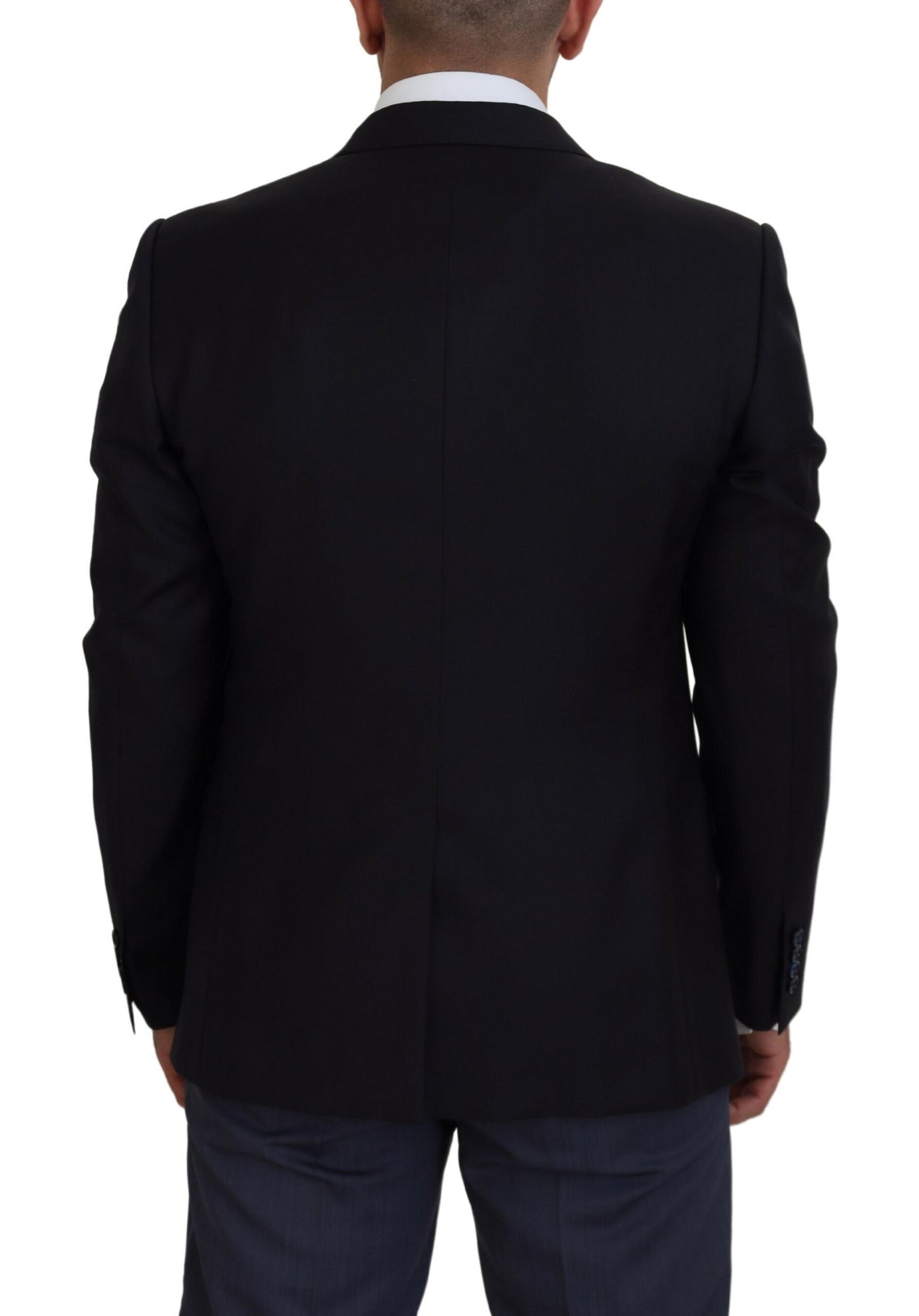 Dolce & Gabbana Veste manteau bleu foncé Martini Blazer