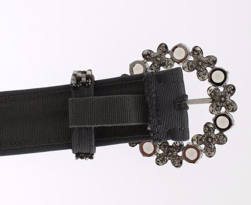 Ceinture à paillettes multicolore Dolce & Gabbana avec large boucle en cristal