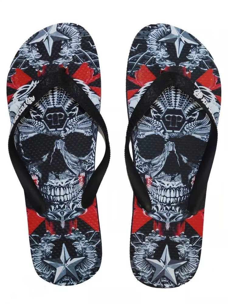 Philipp Plein Mehrfarbige Polyester-Damensandalen