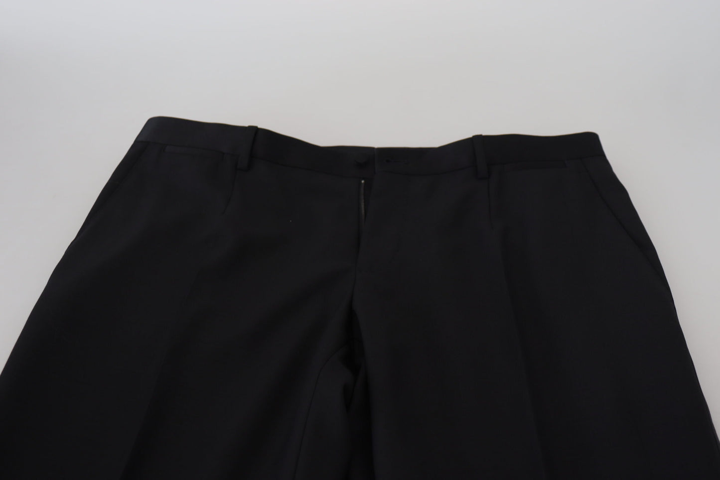Pantalon habillé en laine noire Dolce & Gabbana
