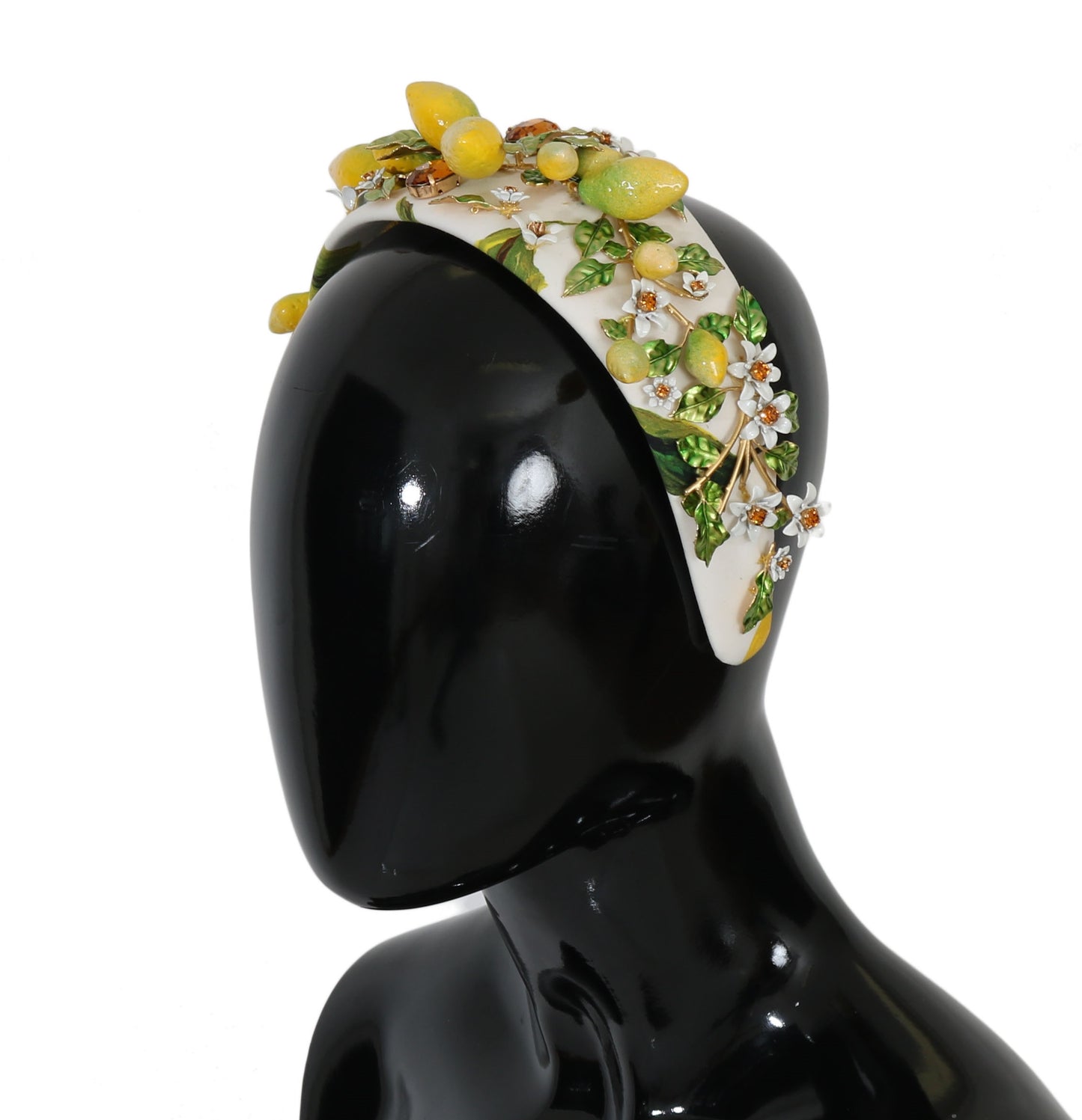 Serre-tête diadème en cristal de Sicile Dolce & Gabbana Yellow Lemons