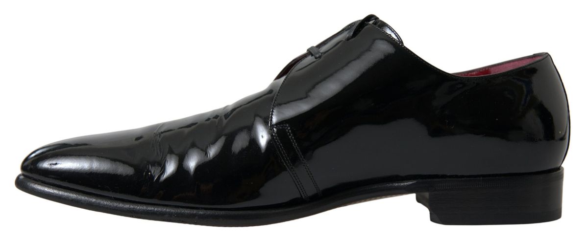 Chaussures habillées en cuir verni noir Dolce & Gabbana