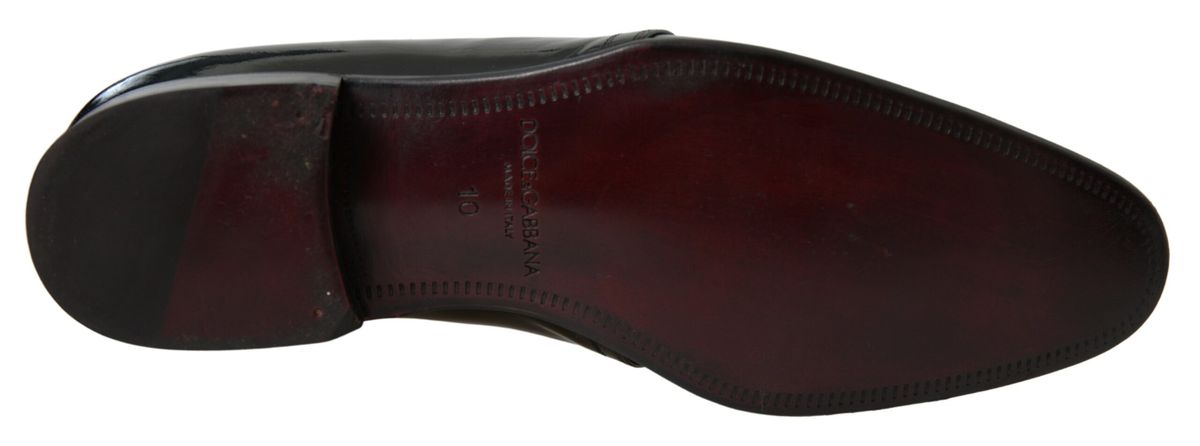 Chaussures habillées en cuir verni noir Dolce & Gabbana
