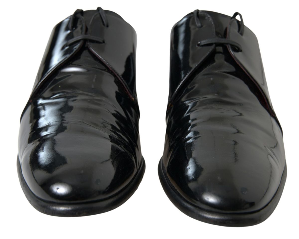 Chaussures habillées en cuir verni noir Dolce & Gabbana