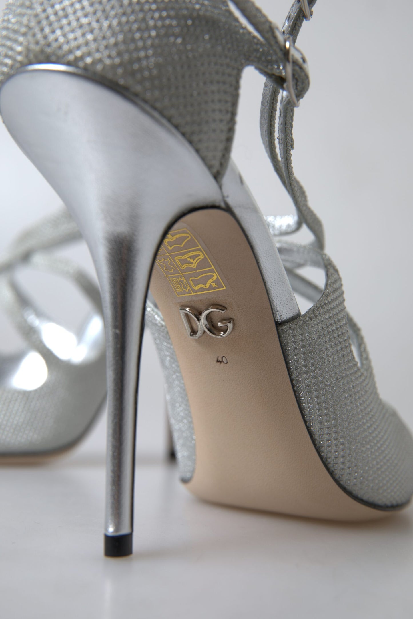 Sandales à talons et escarpins Dolce & Gabbana à reflets argentés