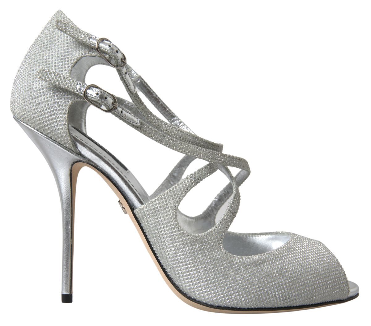 Sandales à talons et escarpins Dolce & Gabbana à reflets argentés