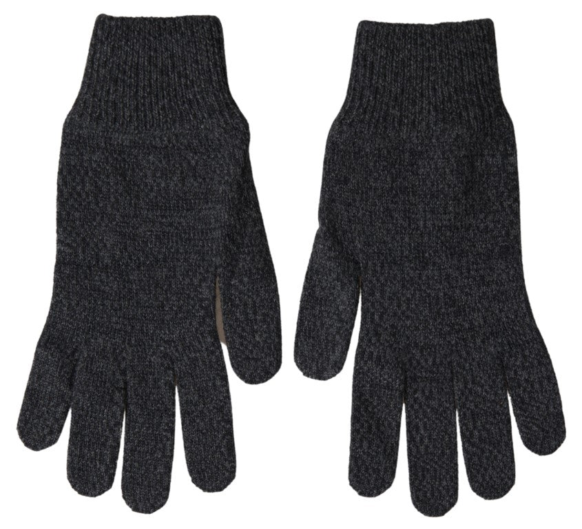 Gants pour homme Dolce & Gabbana en laine vierge grise
