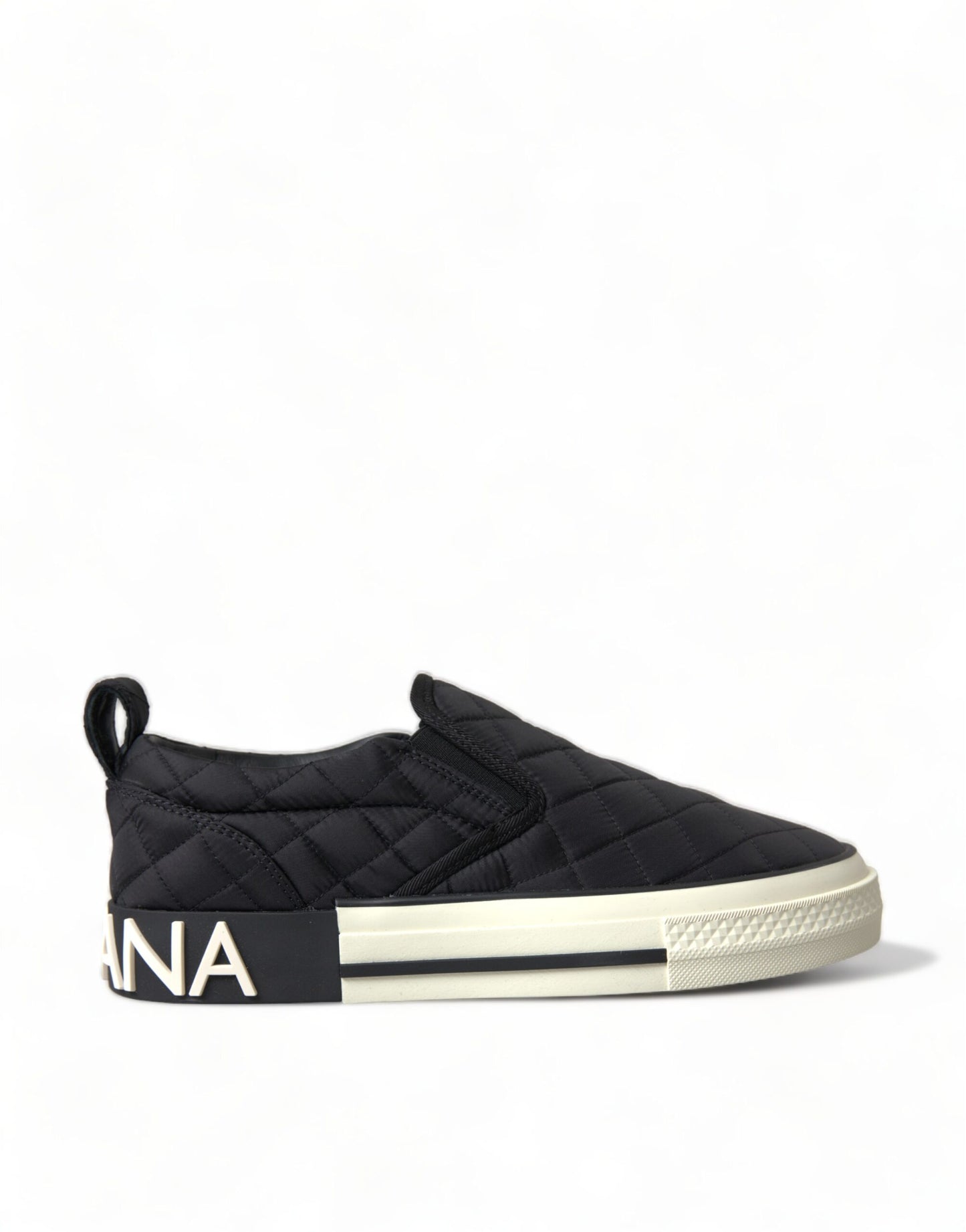 Baskets basses matelassées noires Dolce & Gabbana