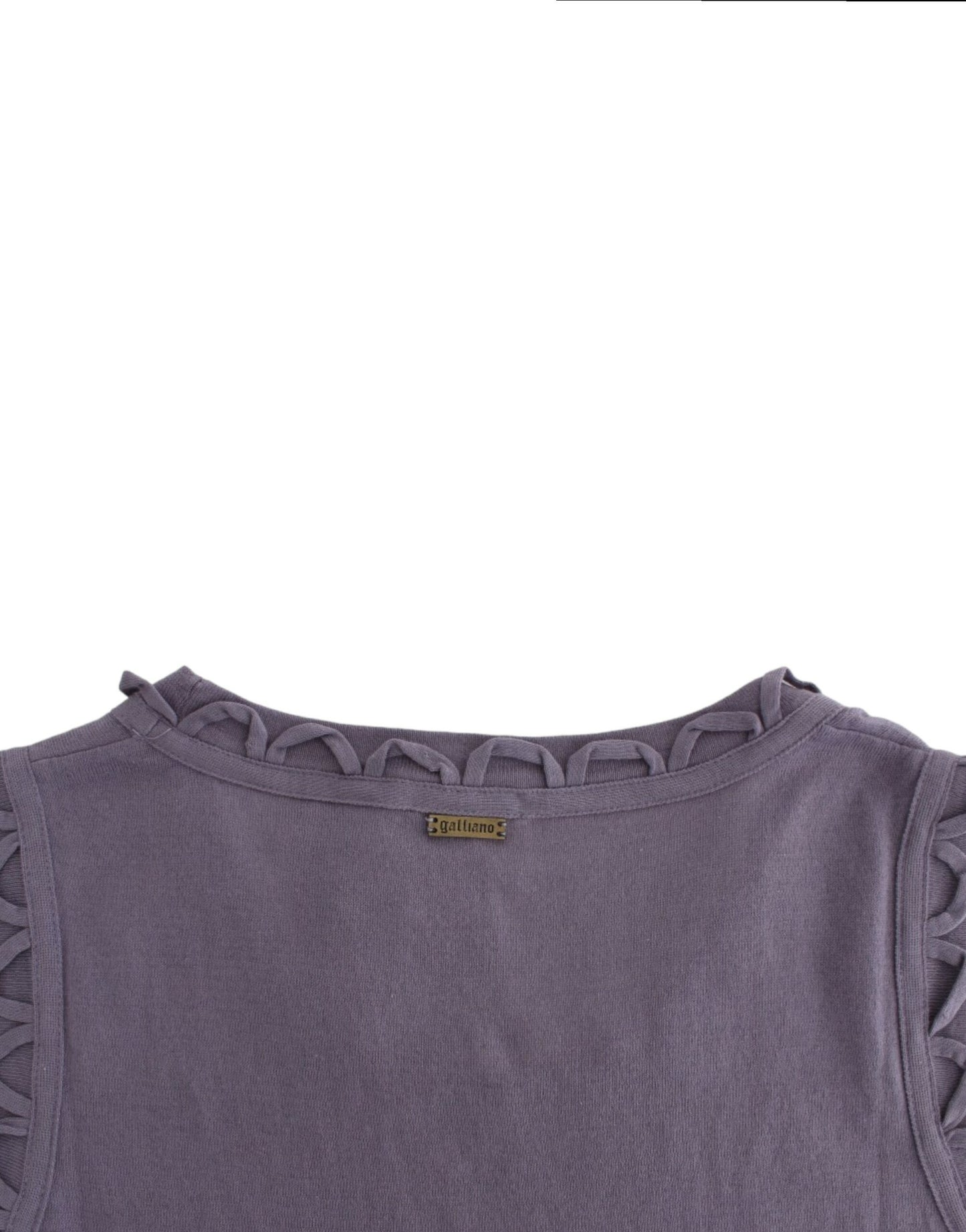 John Galliano Lila Baumwolljerseykleid