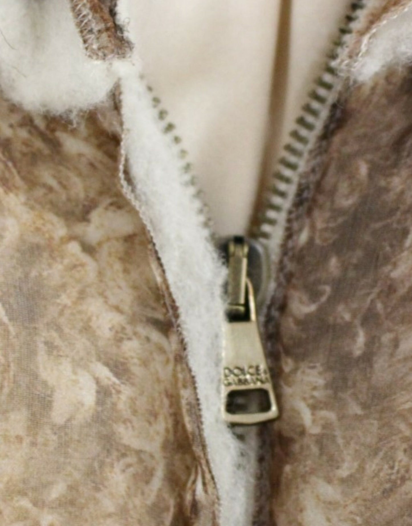 Robe en soie marron sans manches Dolce & Gabbana