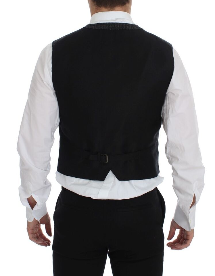 Dolce & Gabbana Gilet en laine mélangée grise Gilet Weste