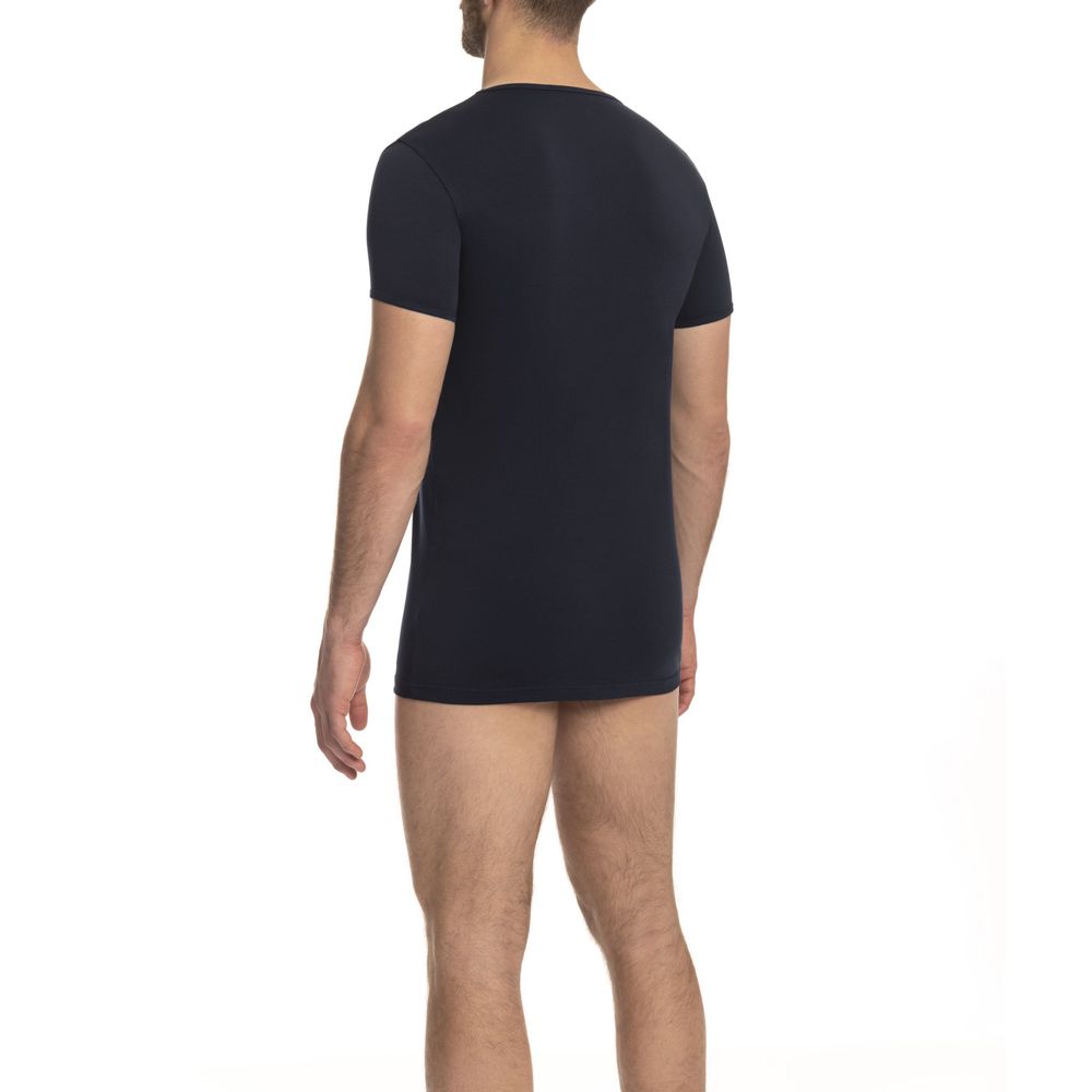 Cavalli Class Herren T-Shirt aus blauer Baumwolle