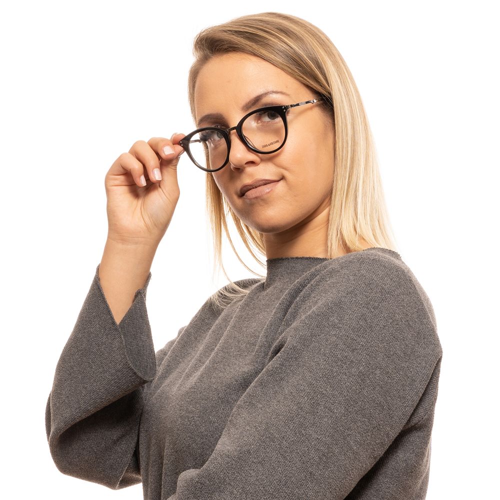 Lunettes de créateur unisexes à monture ronde Chic Zadig & Voltaire