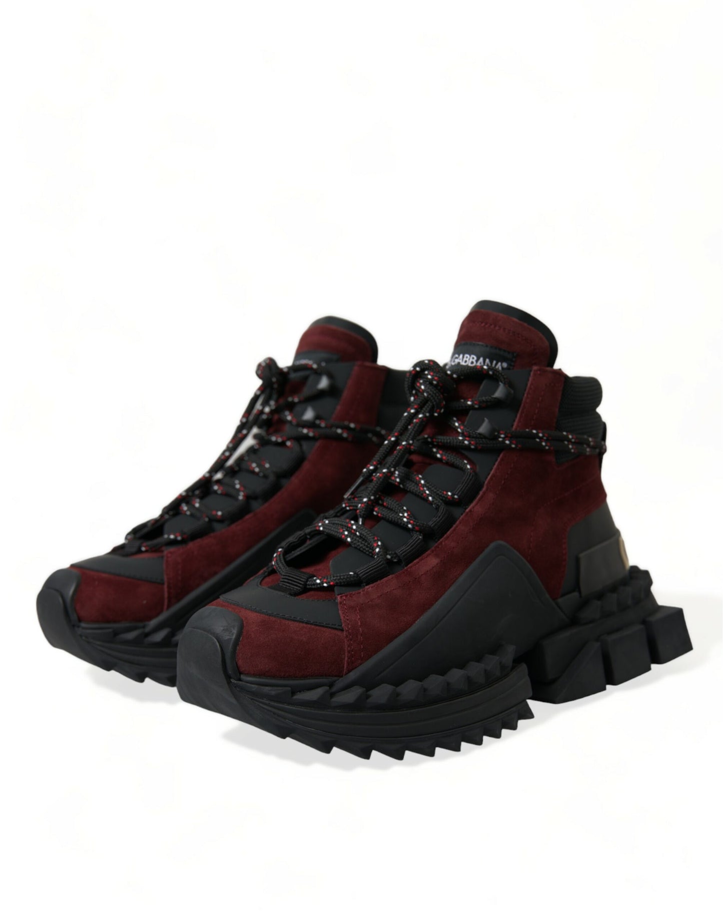 Baskets montantes Dolce & Gabbana Super King bordeaux pour homme