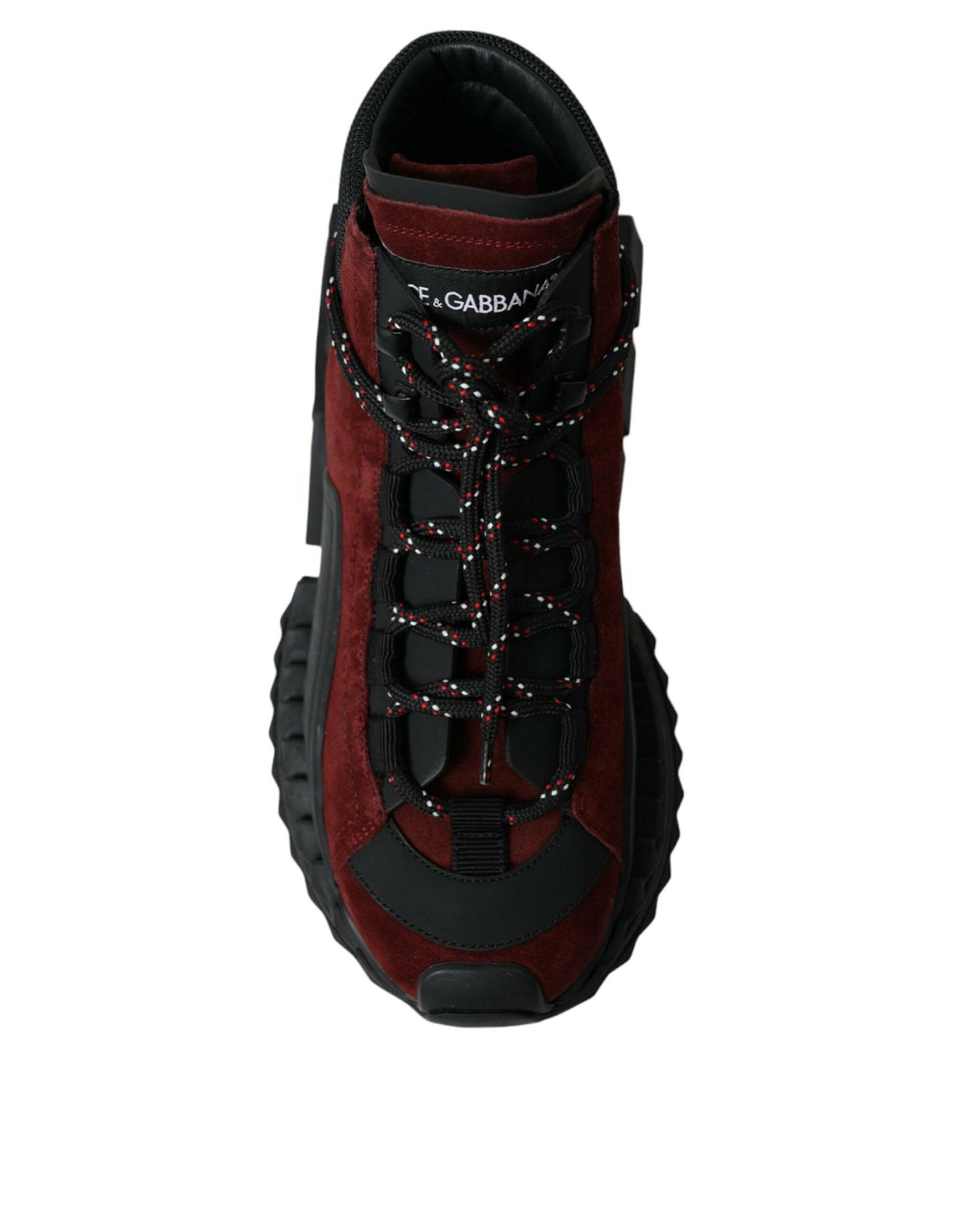 Baskets montantes Dolce & Gabbana Super King bordeaux pour homme