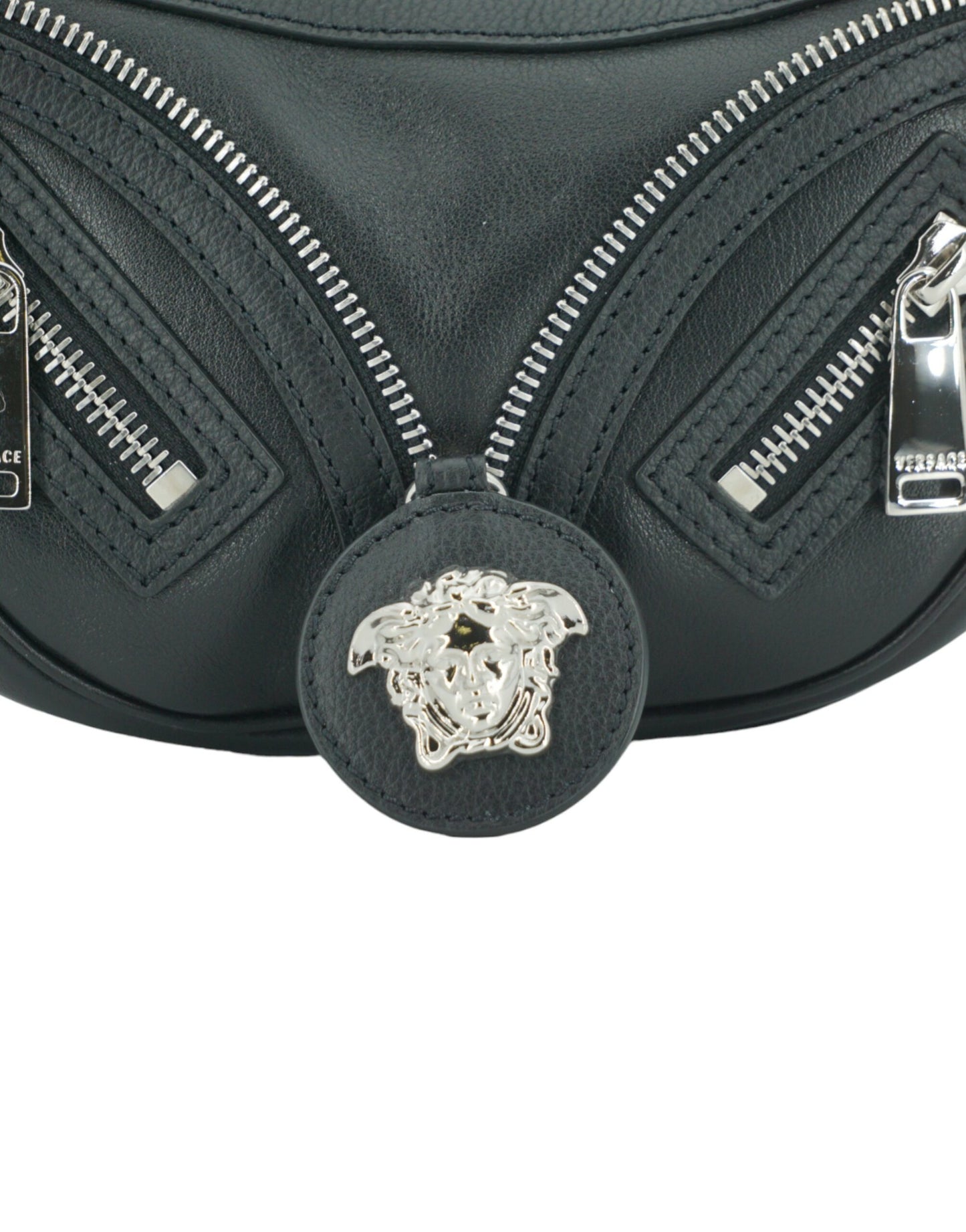 Mini sac à bandoulière Hobo noir élégant de Versace