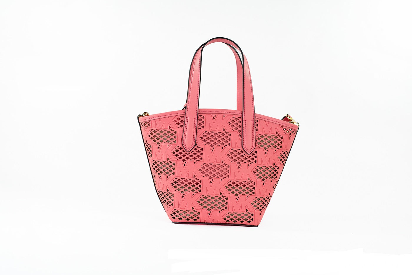 Sac bandoulière 2-en-1 zippé en cuir rose thé Michael Kors Kimber