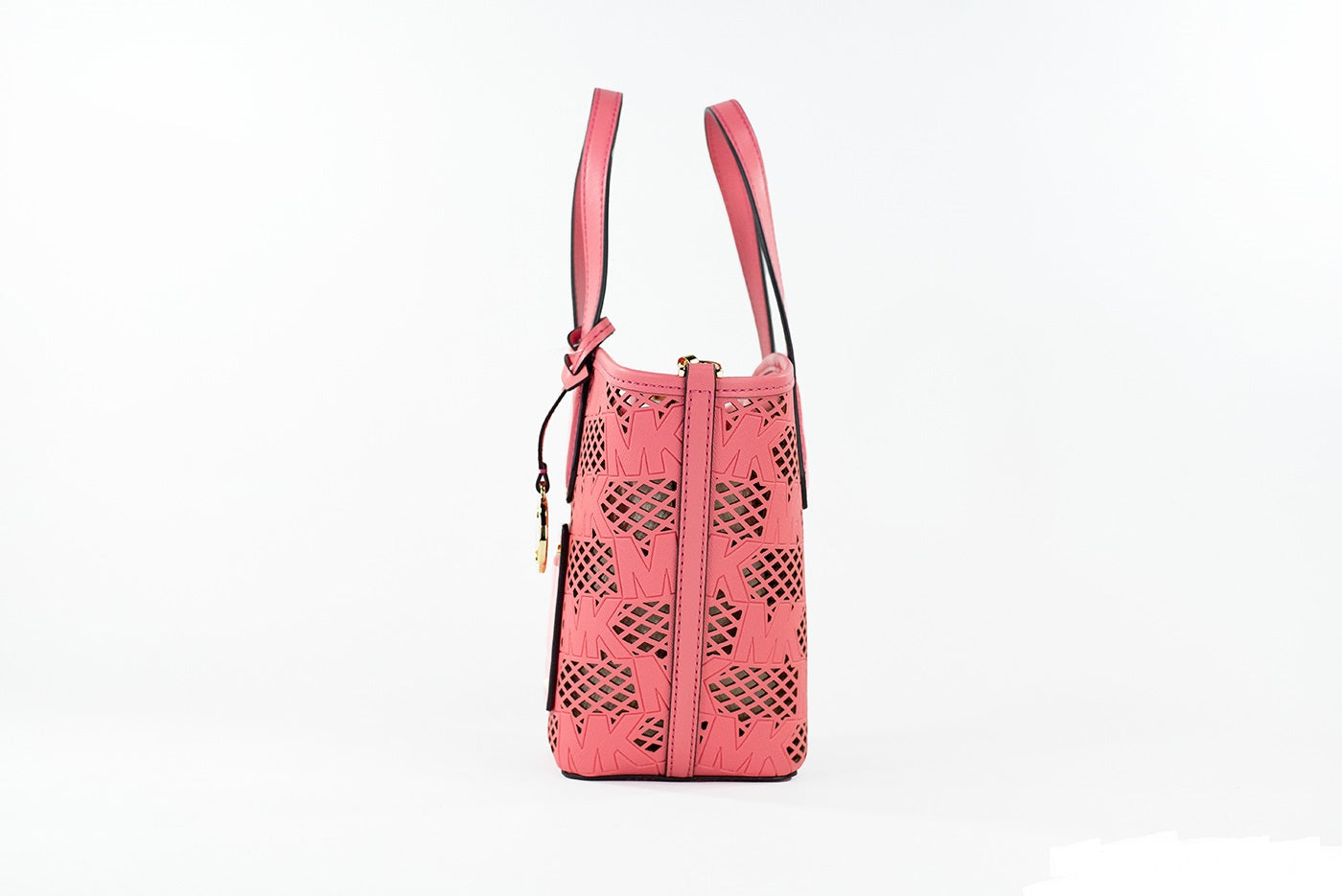 Sac bandoulière 2-en-1 zippé en cuir rose thé Michael Kors Kimber