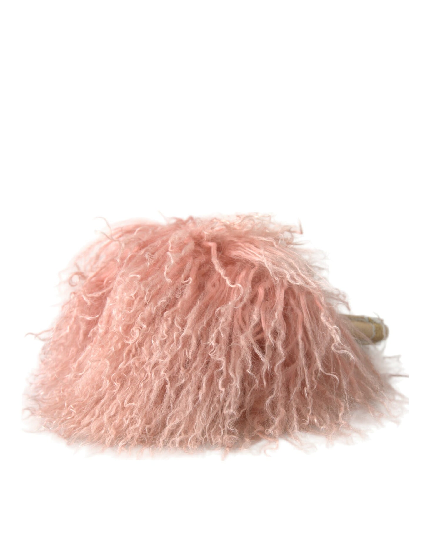 Bandeau cache-oreilles d'hiver en fourrure de mouton rose Dolce & Gabbana