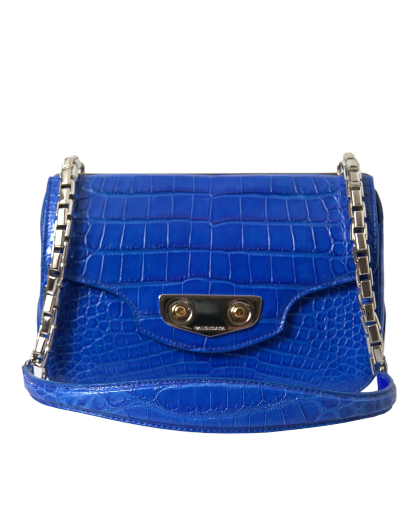 Sac à main à bandoulière Balenciaga Neo Classic en cuir exotique bleu