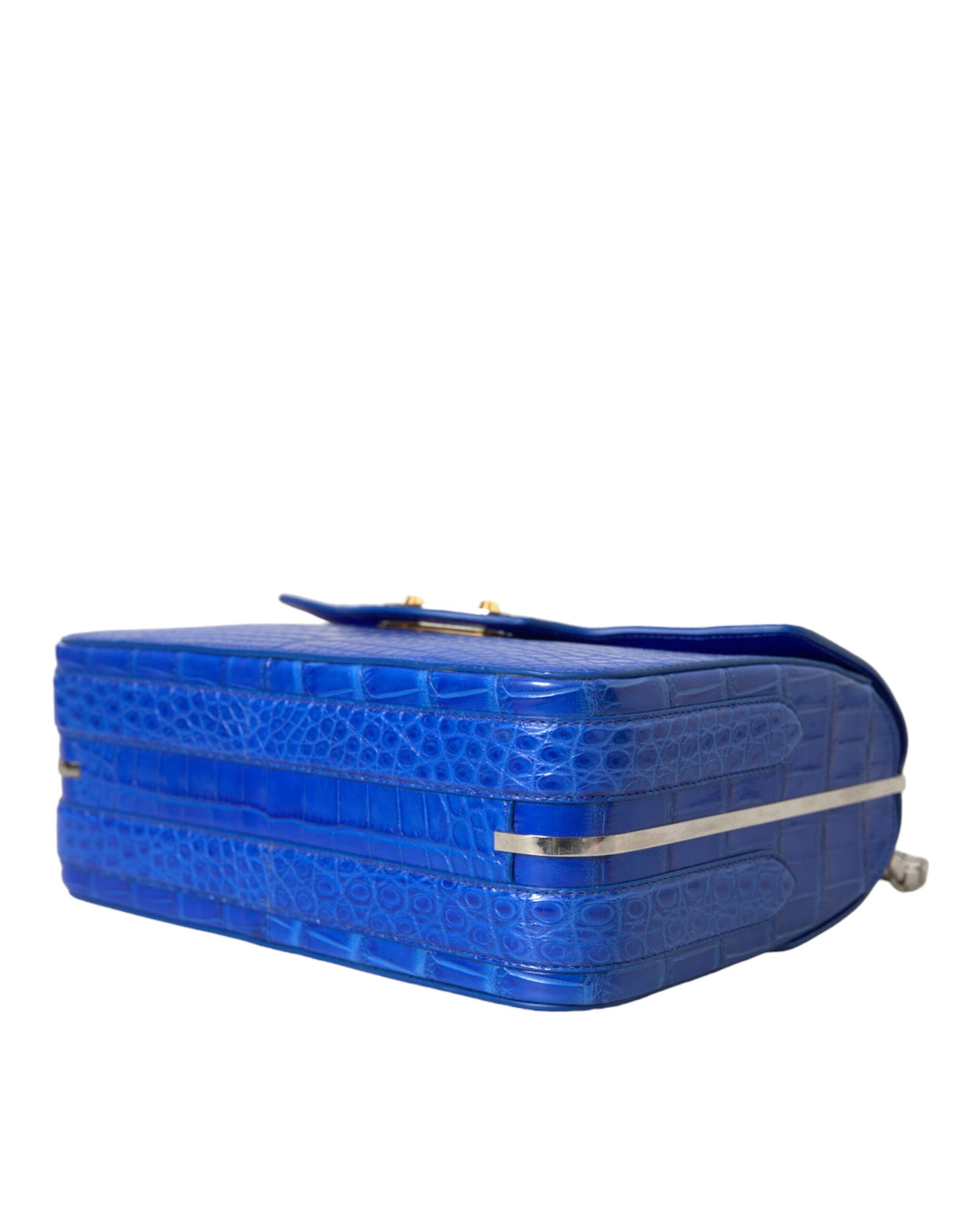 Petit sac à bandoulière Balenciaga Neo Classic en cuir exotique bleu