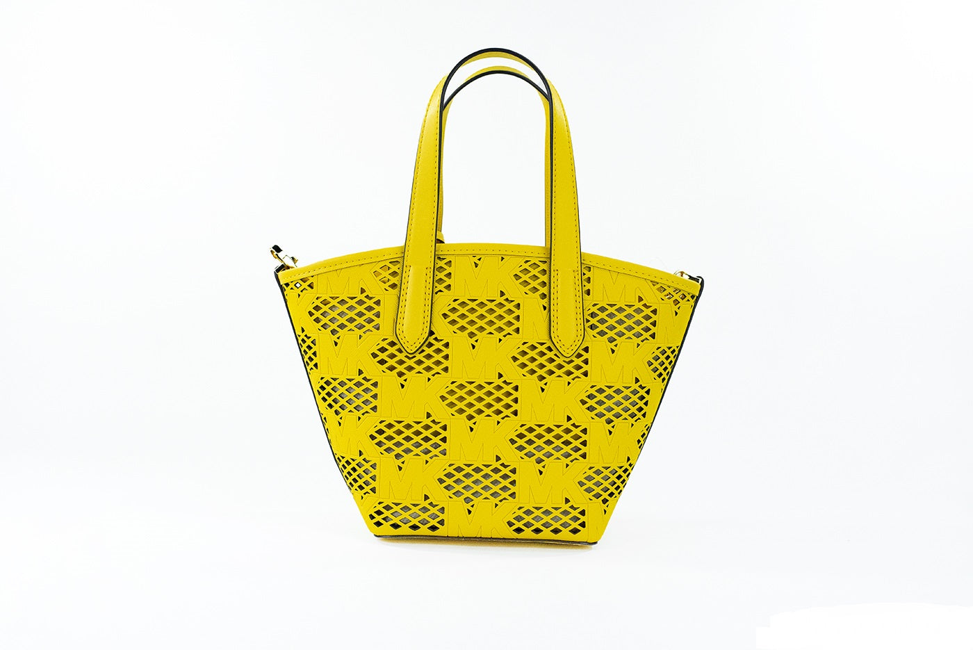 Sac bandoulière 2-en-1 zippé en cuir jonquille Michael Kors Kimber, petit modèle