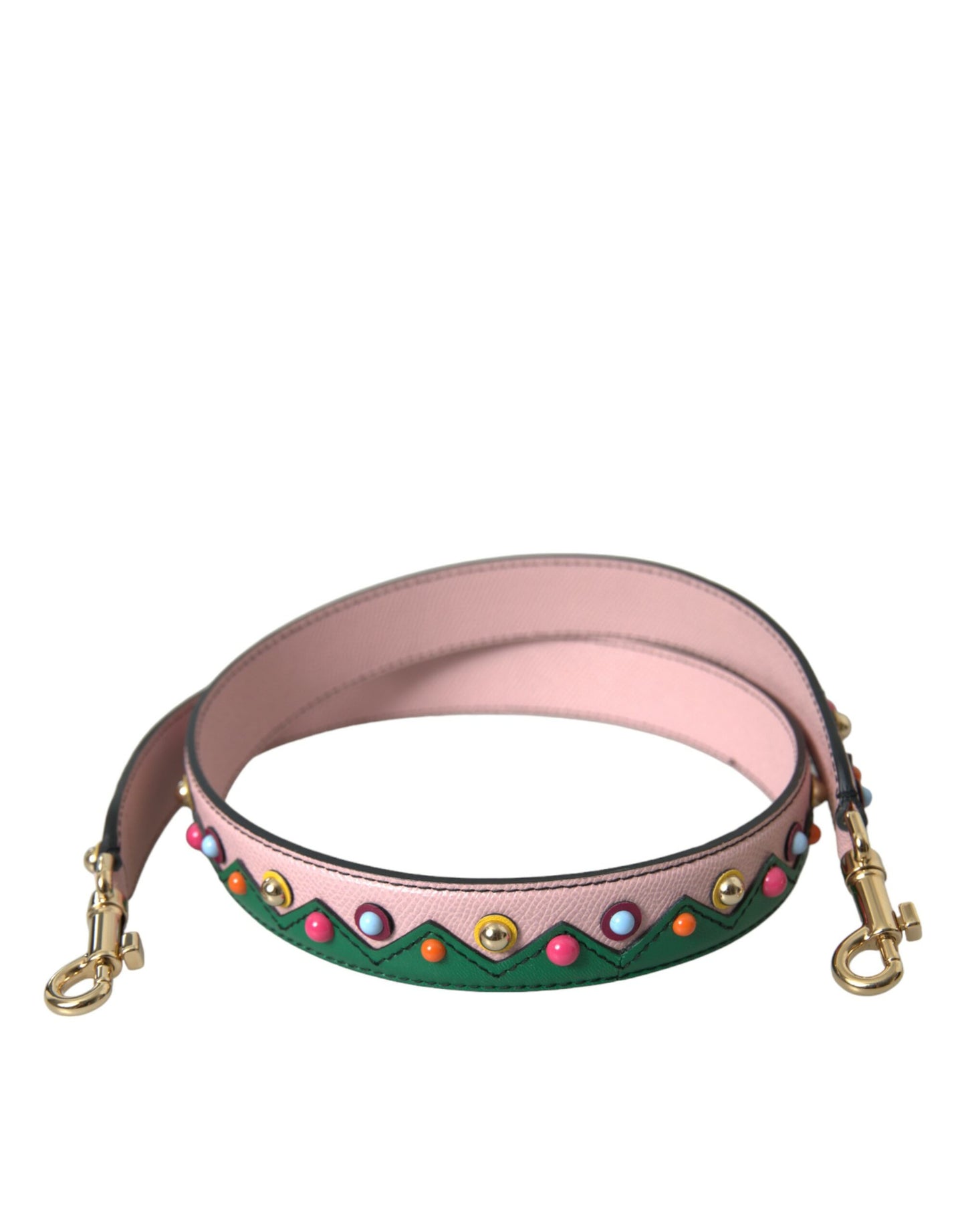 Bandoulière accessoire pour sac à main en cuir rose Dolce & Gabbana