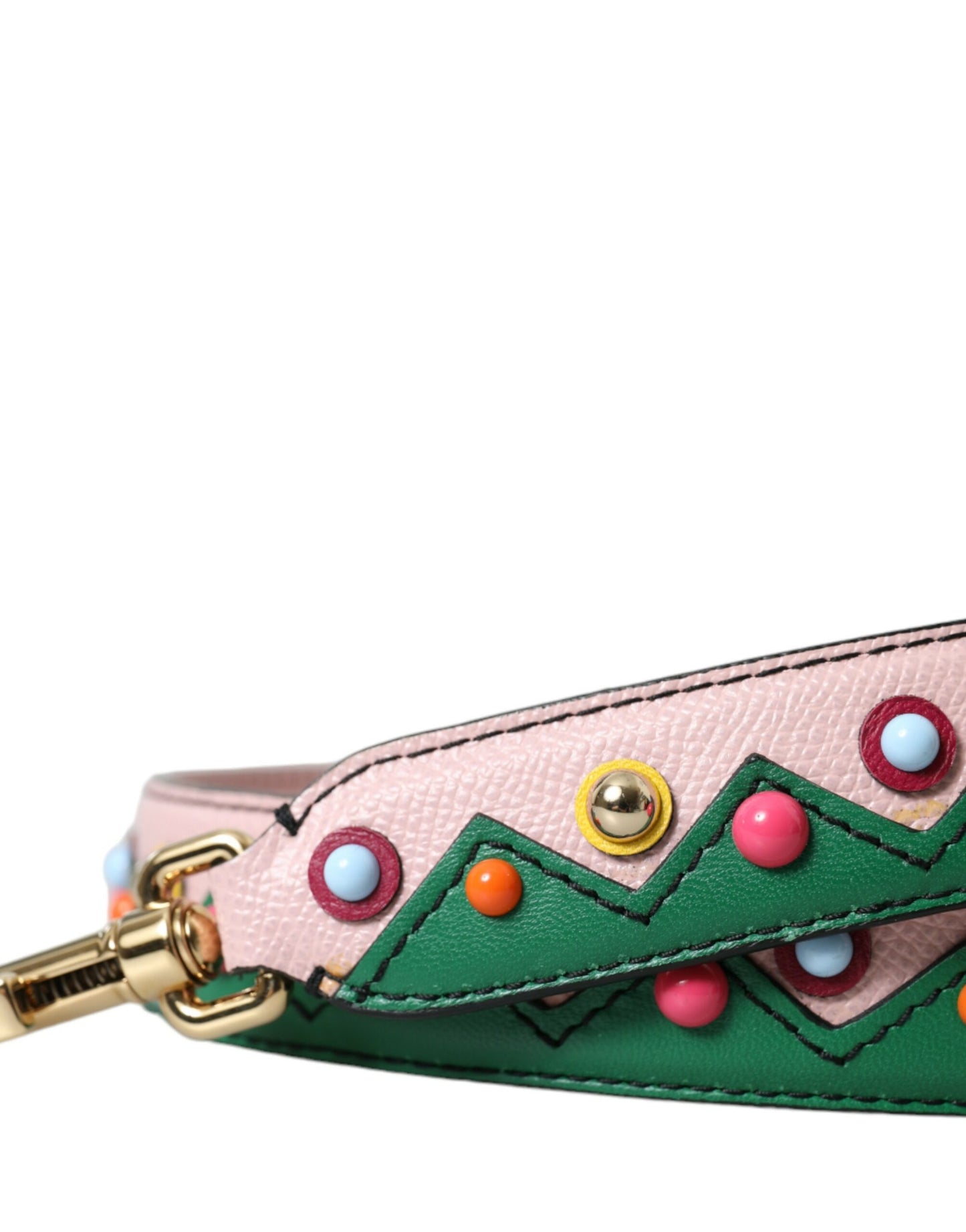 Bandoulière accessoire pour sac à main en cuir rose Dolce & Gabbana