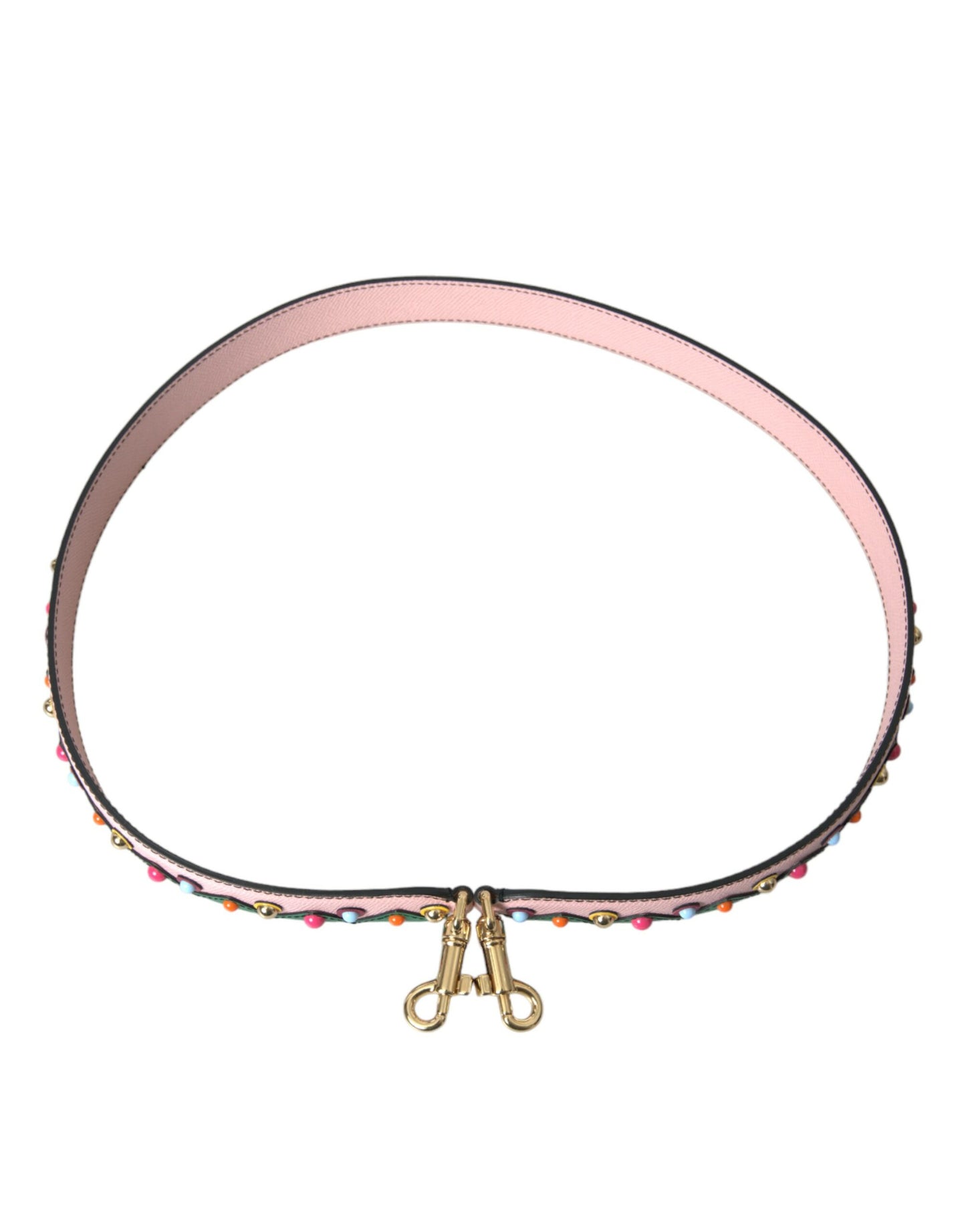 Bandoulière accessoire pour sac à main en cuir rose Dolce & Gabbana
