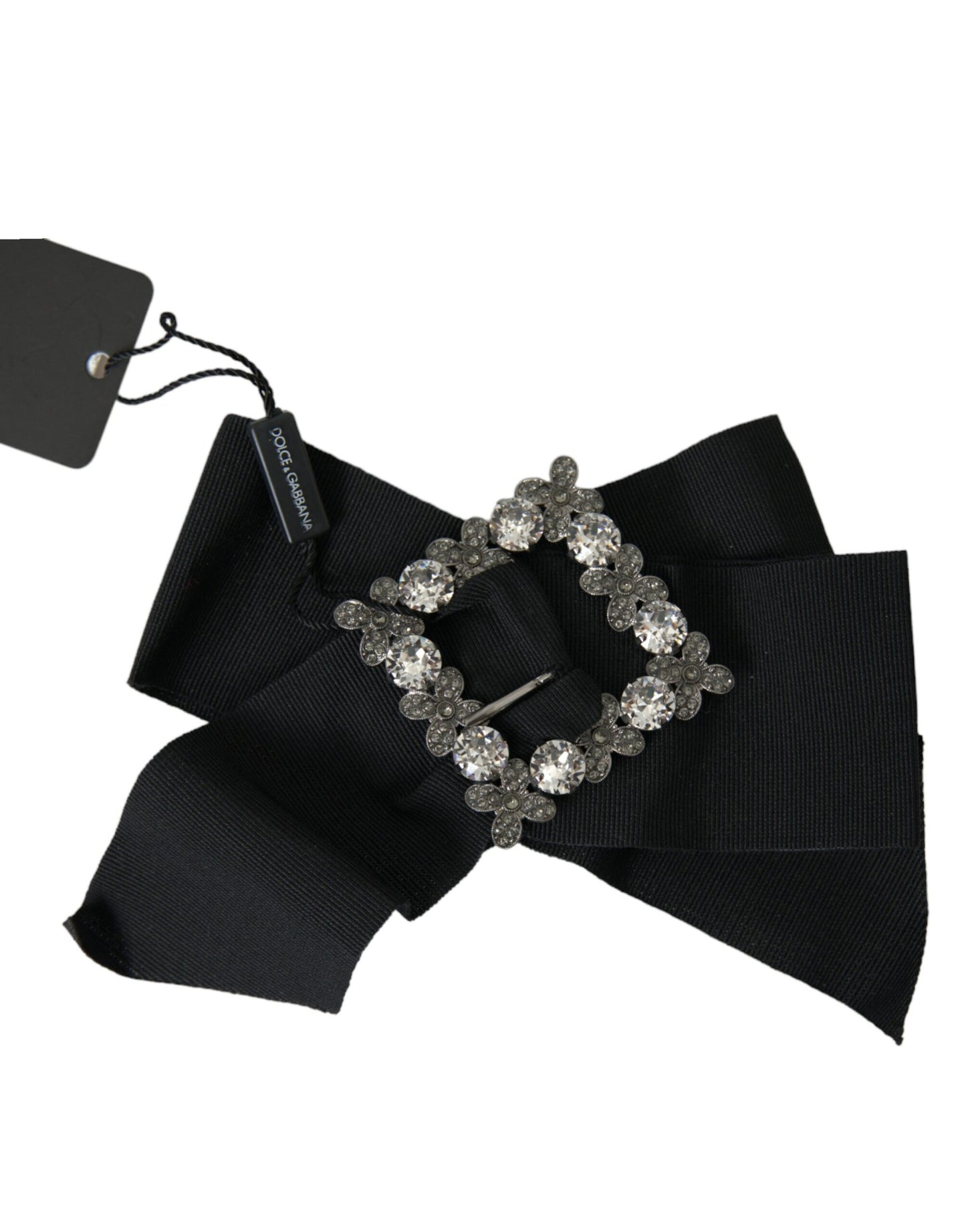 Pince à cheveux Dolce & Gabbana ornée de cristaux Swarovski noirs