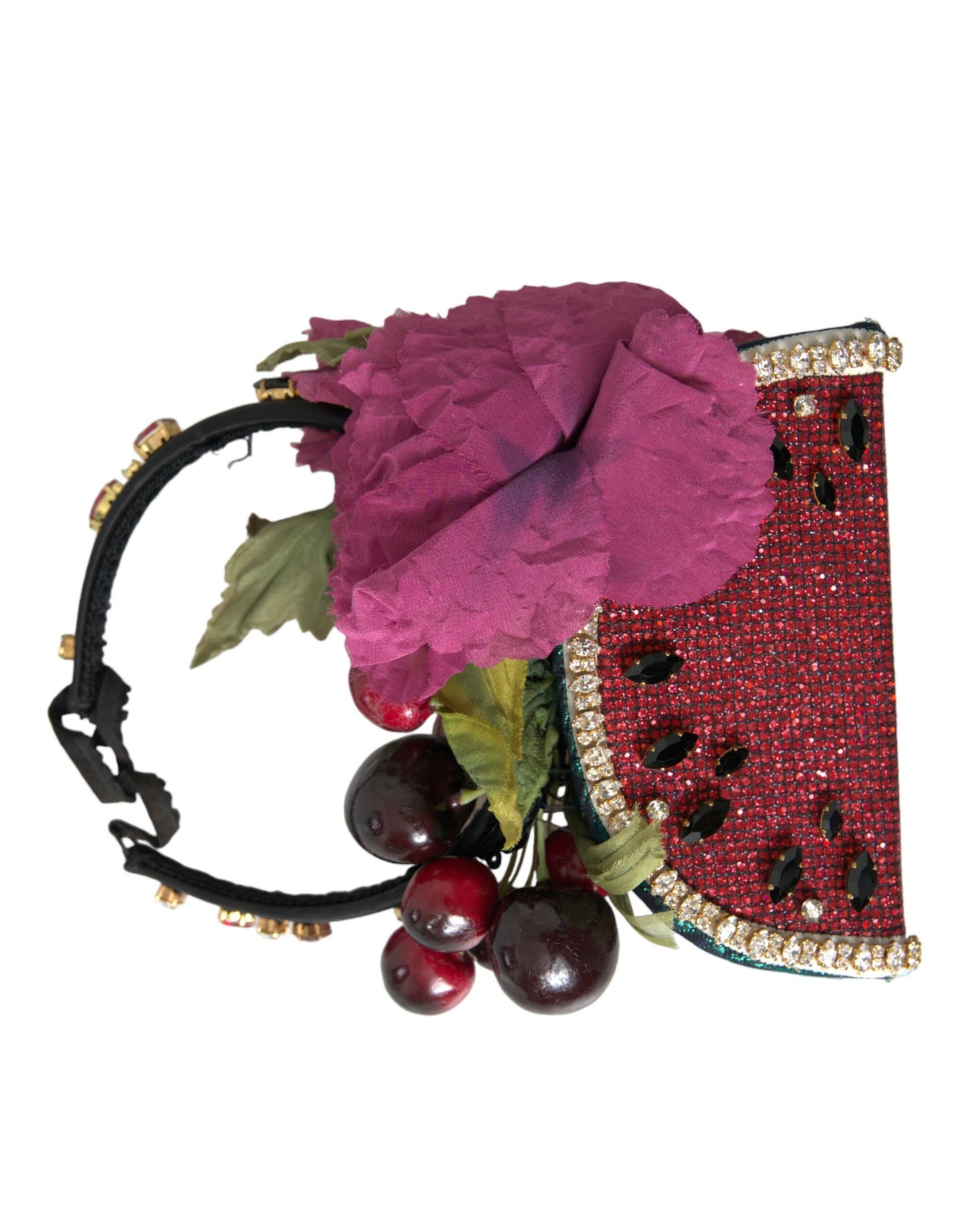 Serre-tête Dolce & Gabbana en cristal rouge pastèque cerise