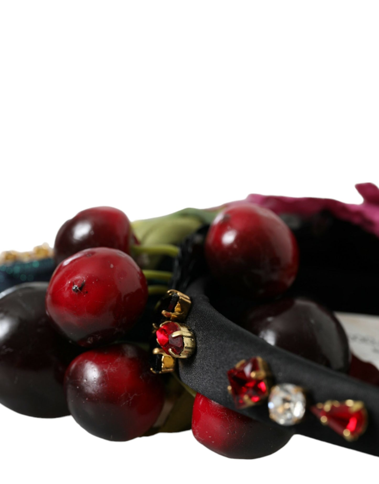 Serre-tête Dolce & Gabbana en cristal rouge pastèque cerise