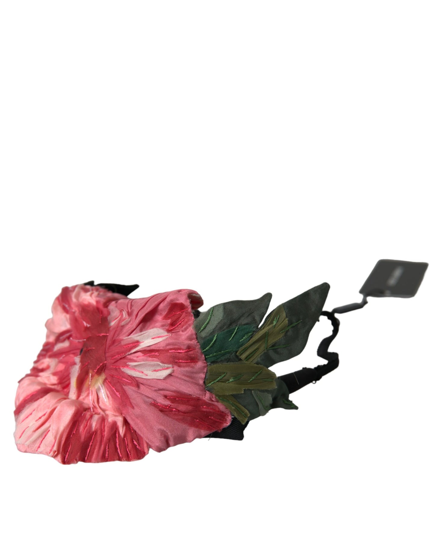 Bandeau diadème en viscose noire et blanche Dolce & Gabbana
