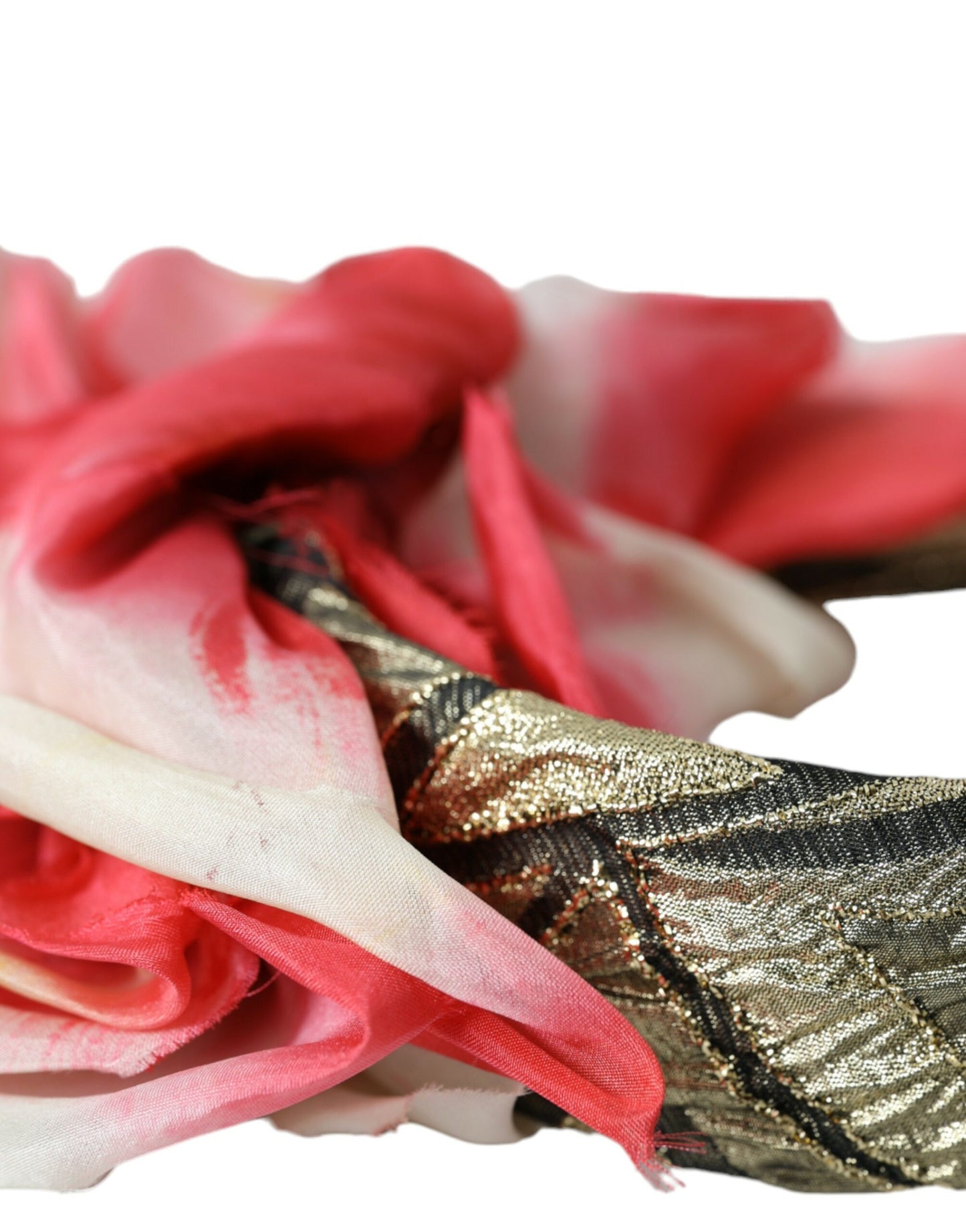 Bandeau diadème en soie à appliques florales multicolores Dolce & Gabbana pour femme