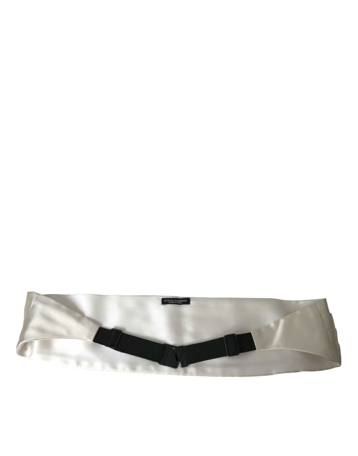 Ceinture large en soie blanche Dolce & Gabbana pour homme