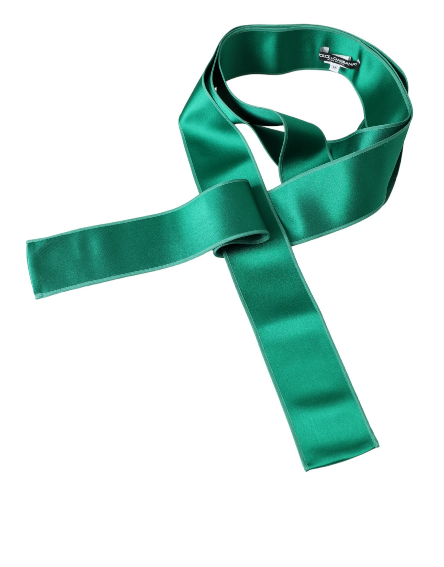 Ceinture en satin de soie vert Dolce & Gabbana pour femme