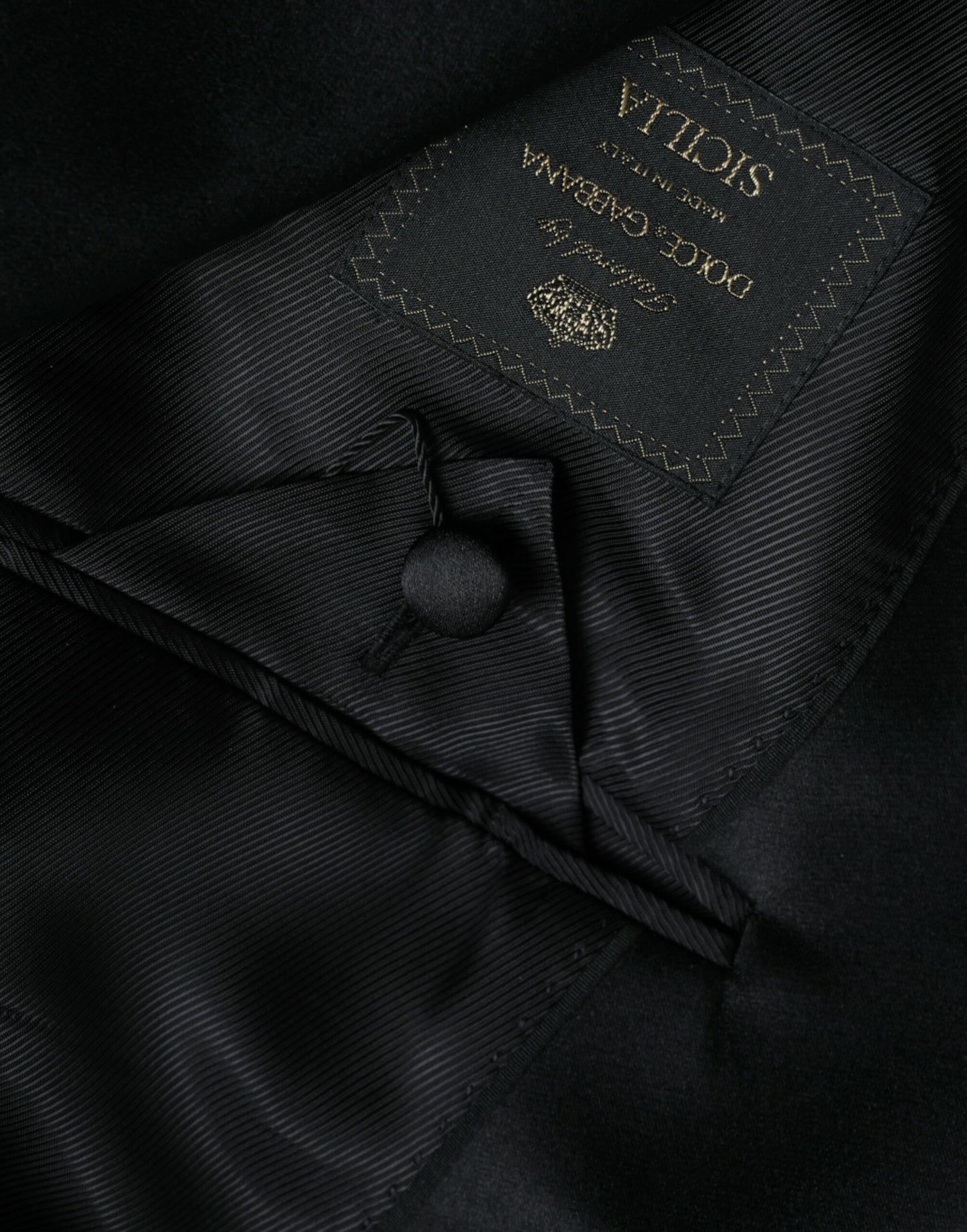 Blazer simple boutonnage noir Dolce & Gabbana SICILIA