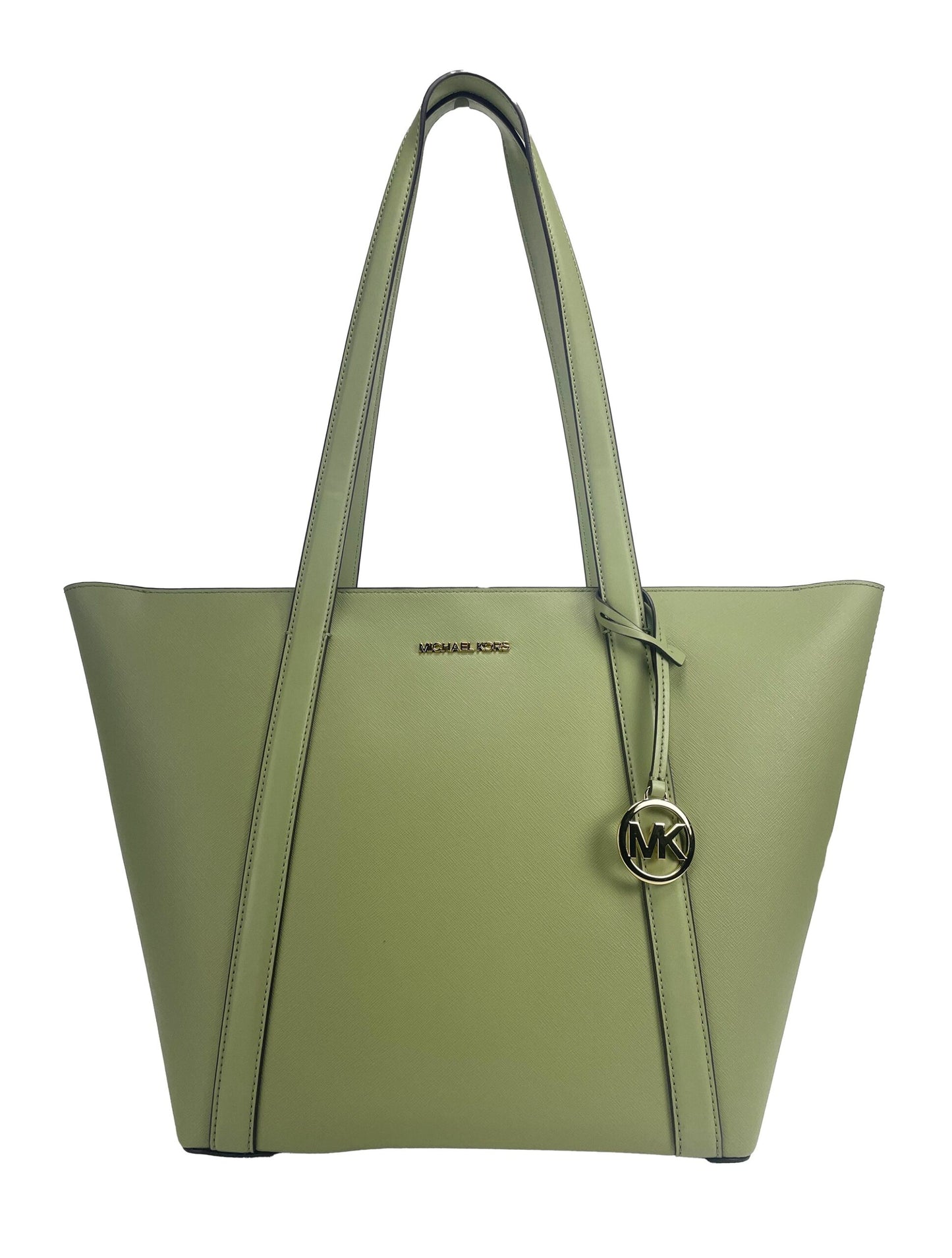 Grand sac fourre-tout zippé Pratt Michael Kors, couleur sauge clair