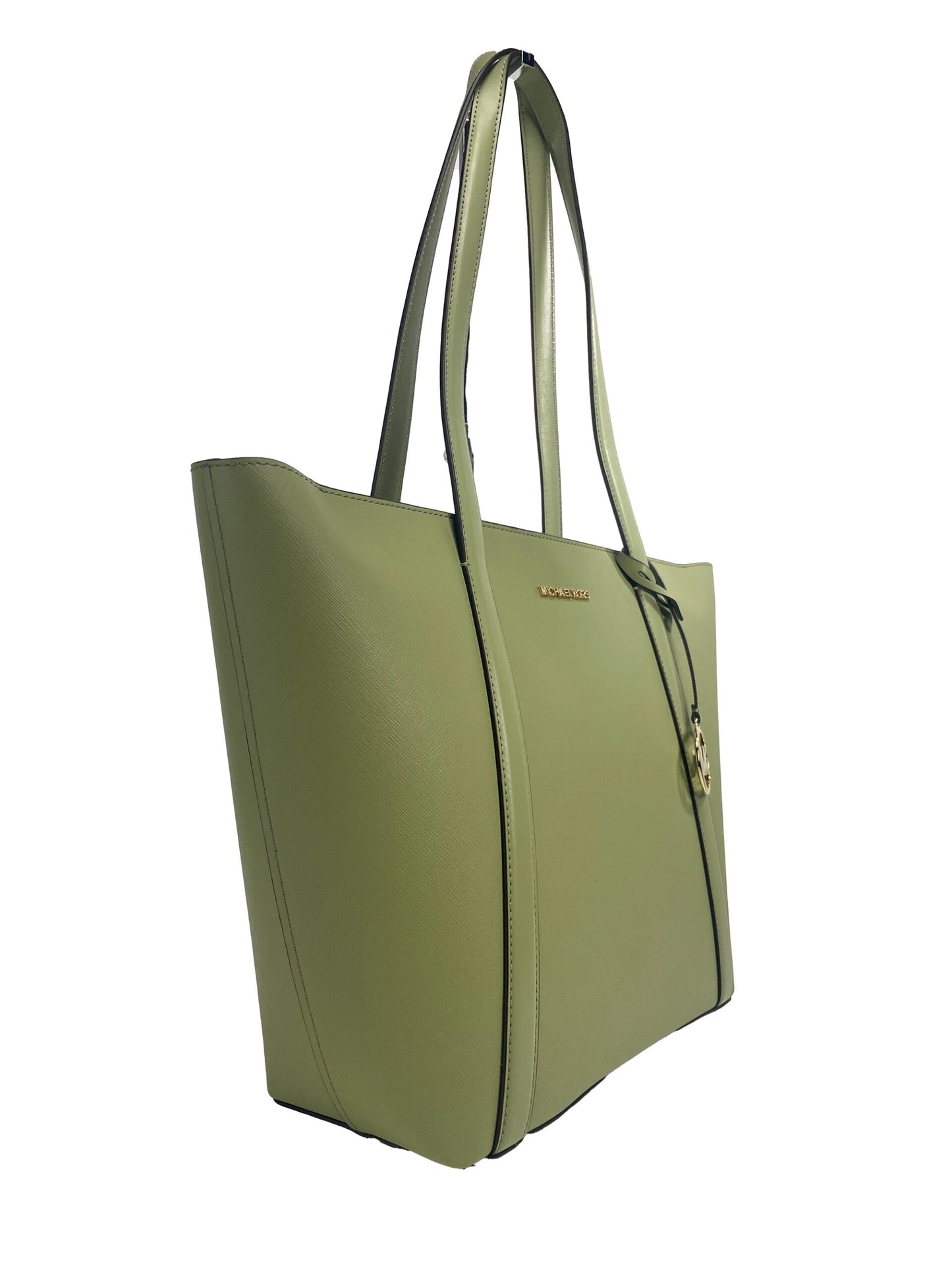 Grand sac fourre-tout zippé Pratt Michael Kors, couleur sauge clair