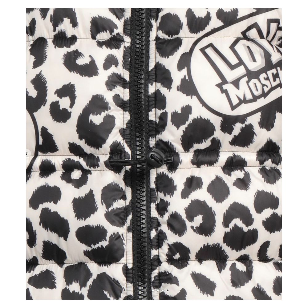 Doudoune à imprimé léopard chic Love Moschino